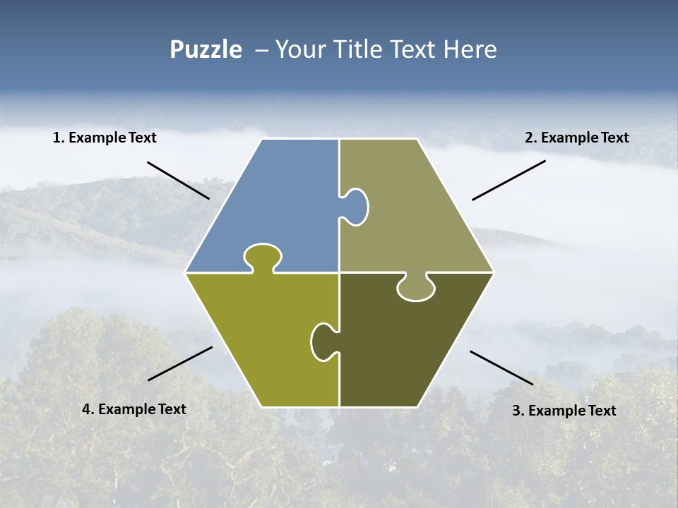 Clouds Valley Ojai Valley PowerPoint Template