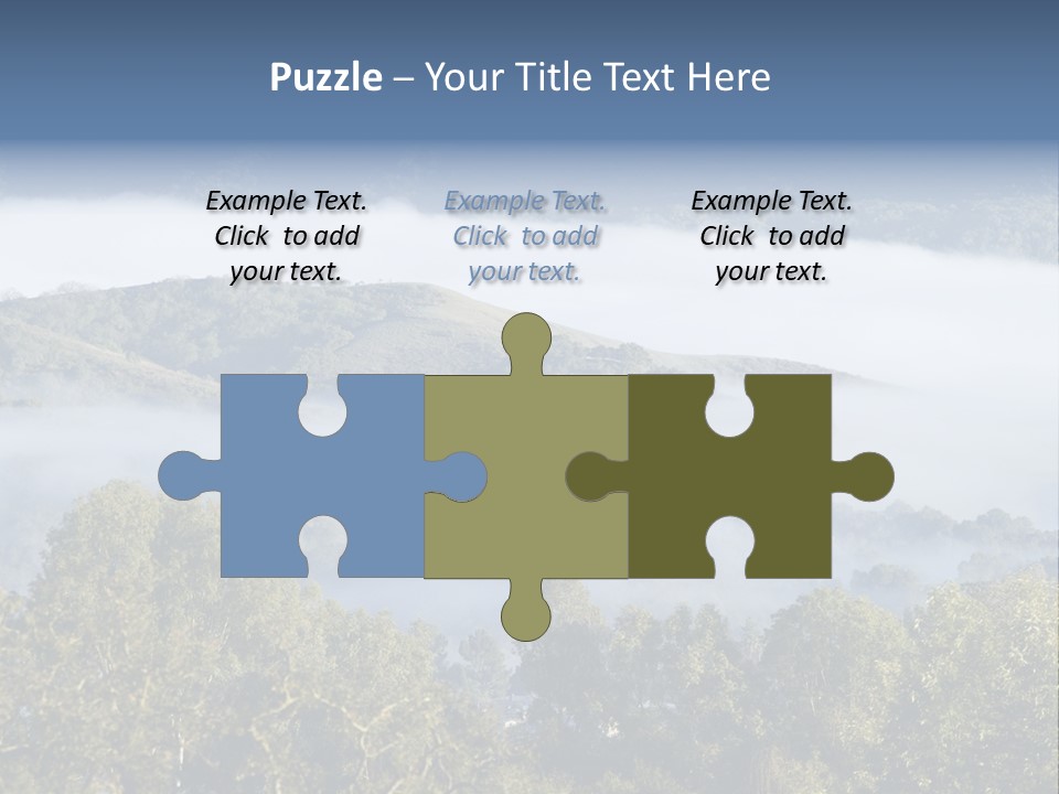 Clouds Valley Ojai Valley PowerPoint Template