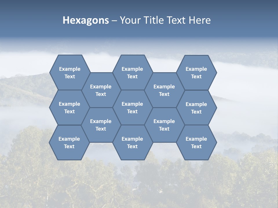 Clouds Valley Ojai Valley PowerPoint Template