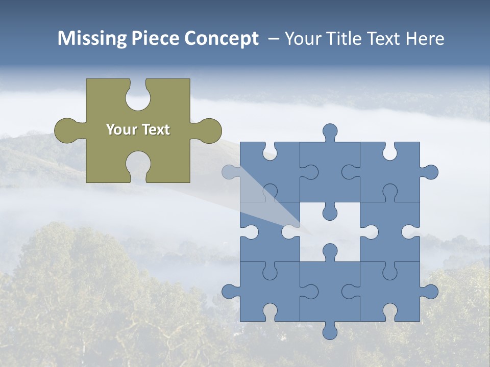 Clouds Valley Ojai Valley PowerPoint Template