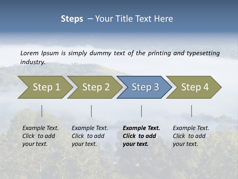 Clouds Valley Ojai Valley PowerPoint Template