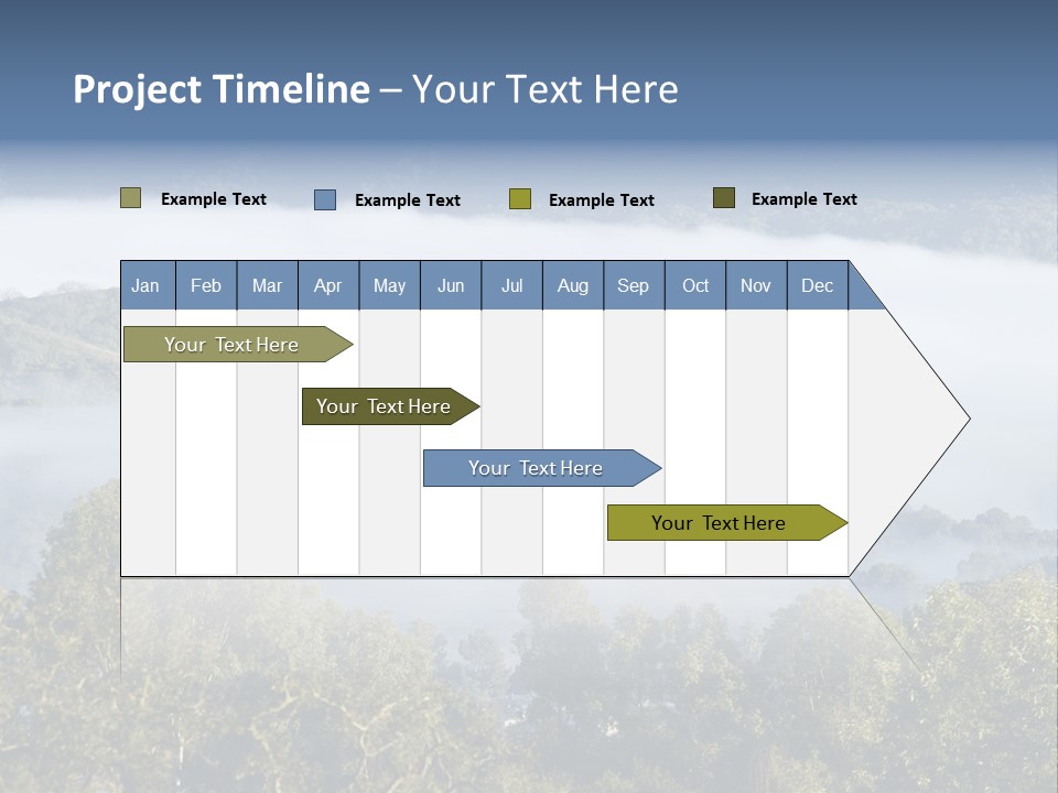 Clouds Valley Ojai Valley PowerPoint Template
