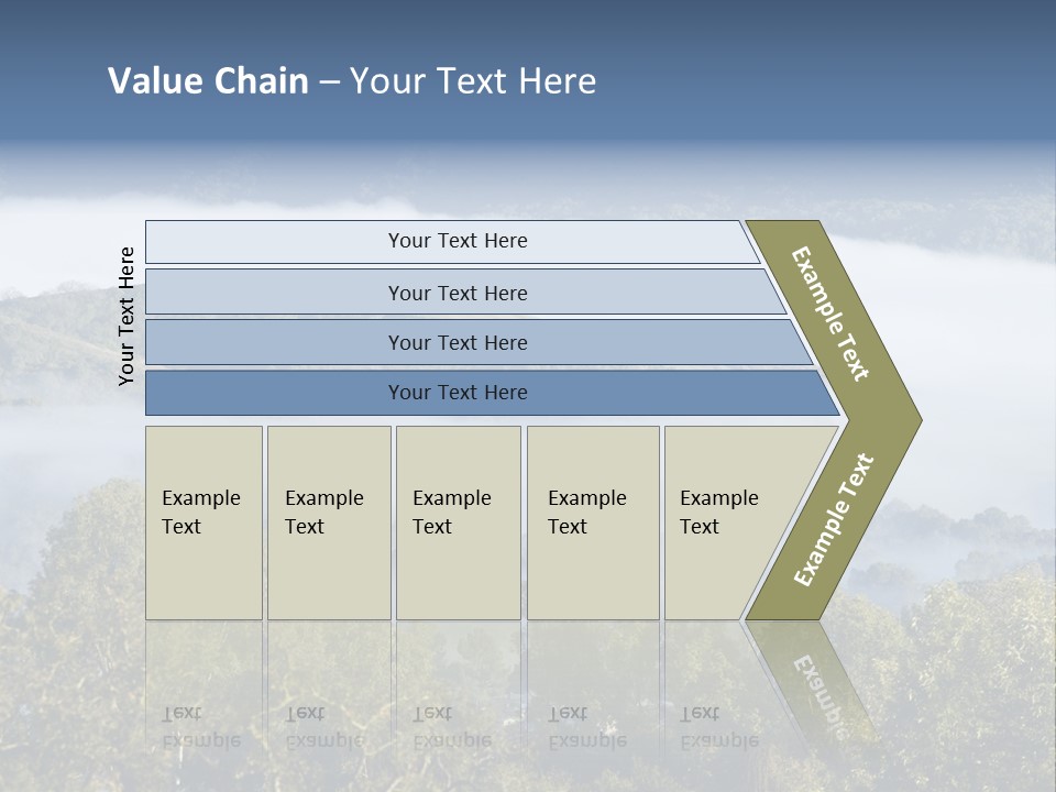 Clouds Valley Ojai Valley PowerPoint Template
