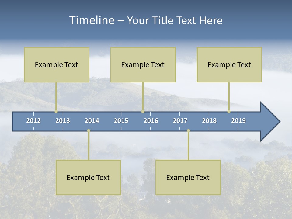 Clouds Valley Ojai Valley PowerPoint Template
