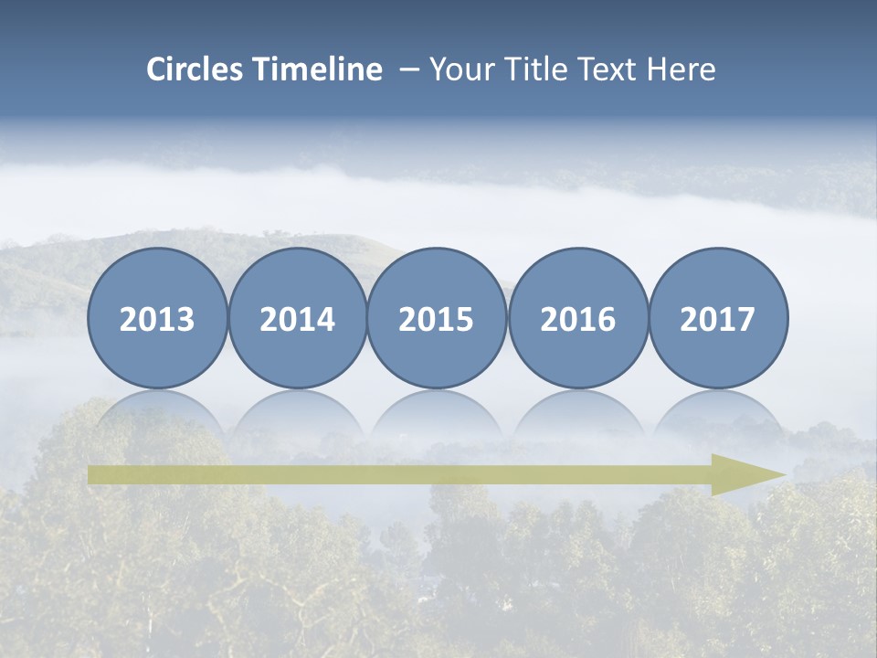 Clouds Valley Ojai Valley PowerPoint Template