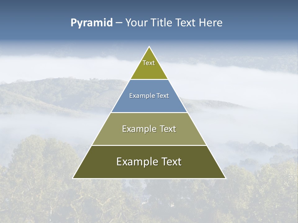 Clouds Valley Ojai Valley PowerPoint Template