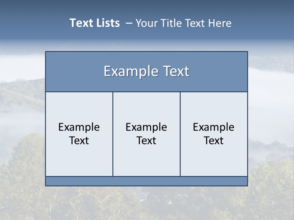 Clouds Valley Ojai Valley PowerPoint Template