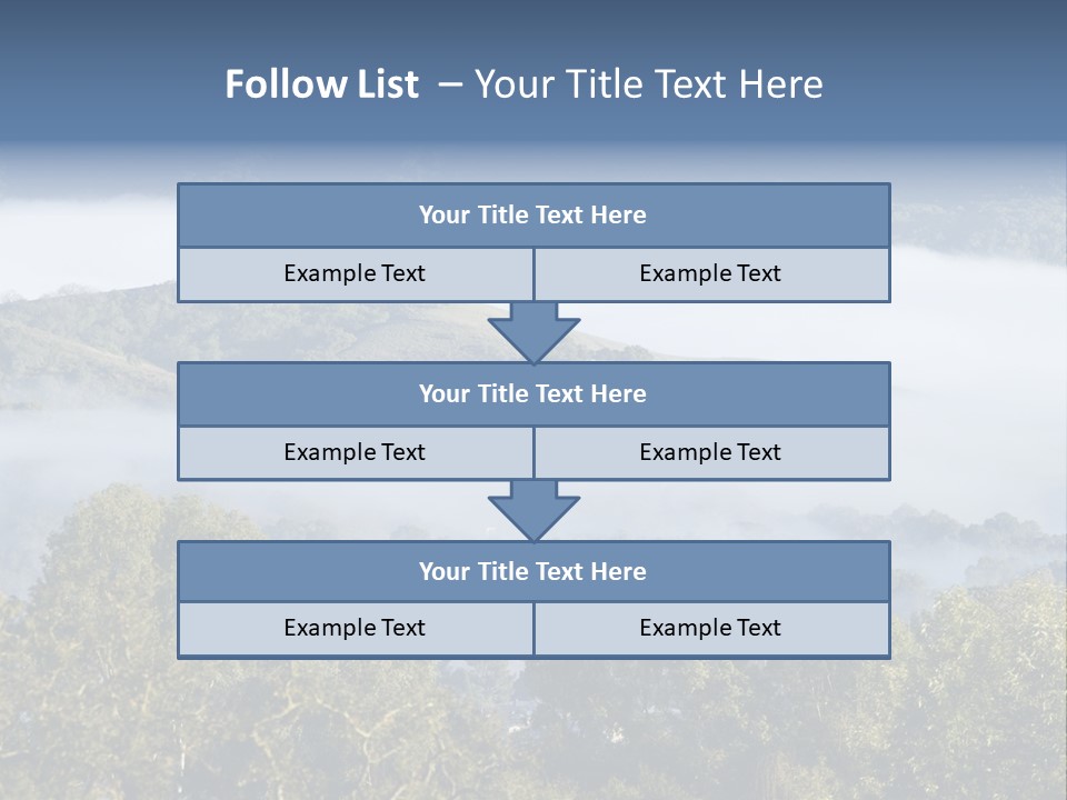 Clouds Valley Ojai Valley PowerPoint Template