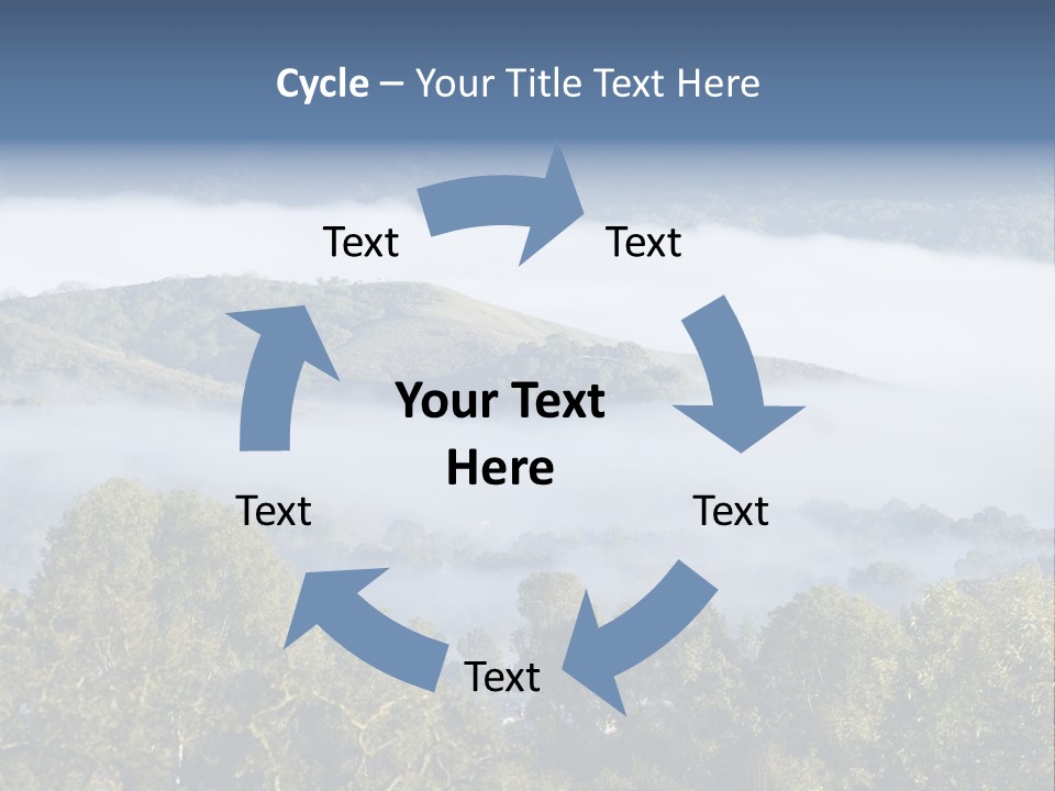 Clouds Valley Ojai Valley PowerPoint Template