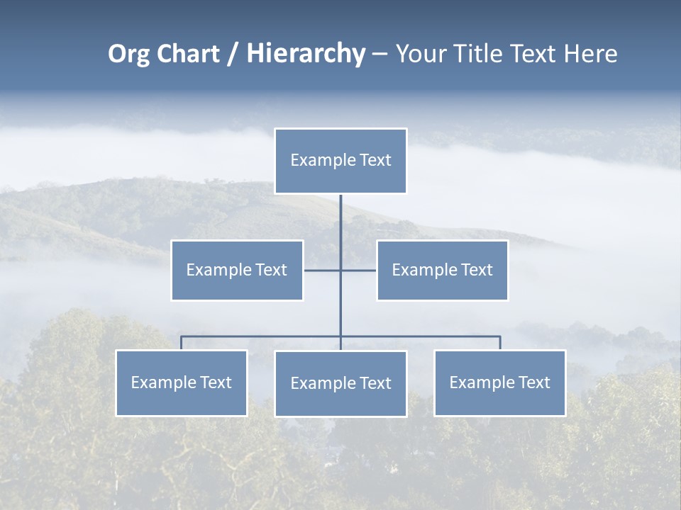 Clouds Valley Ojai Valley PowerPoint Template