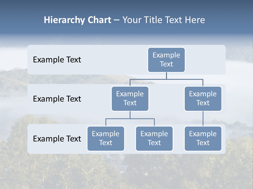 Clouds Valley Ojai Valley PowerPoint Template