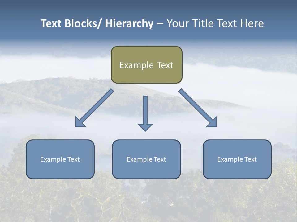 Clouds Valley Ojai Valley PowerPoint Template