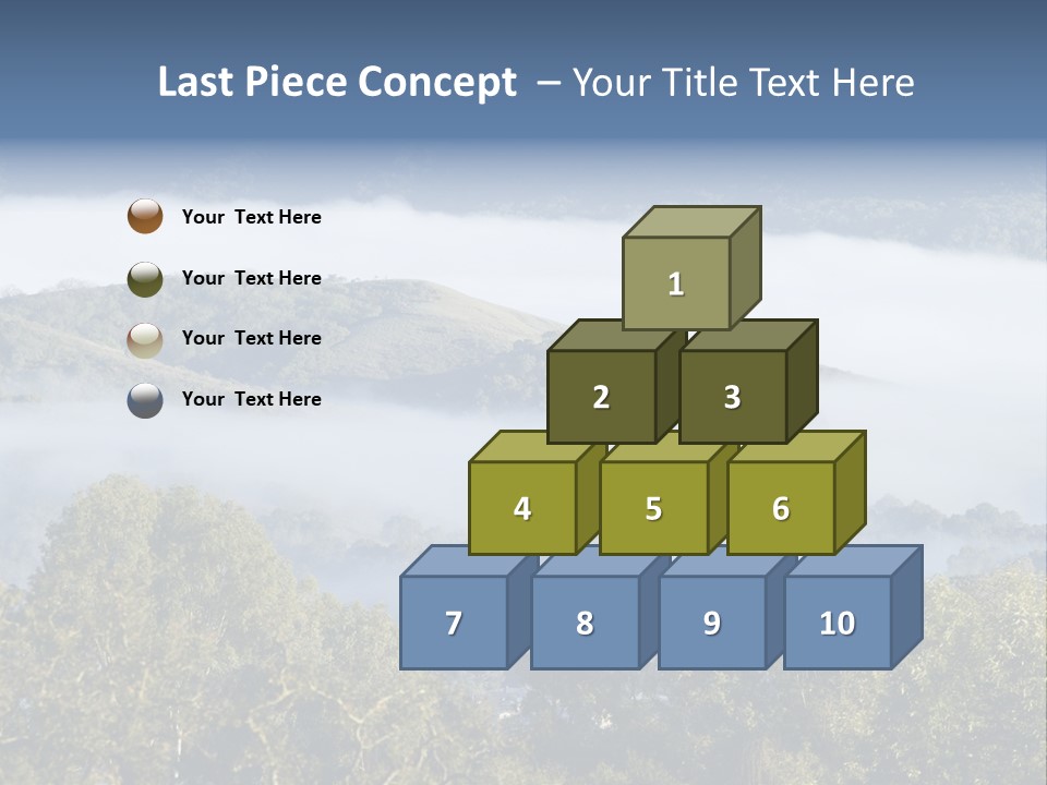 Clouds Valley Ojai Valley PowerPoint Template