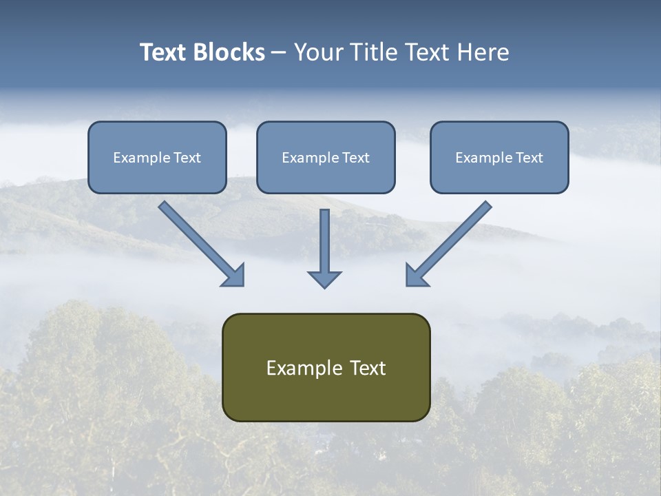 Clouds Valley Ojai Valley PowerPoint Template