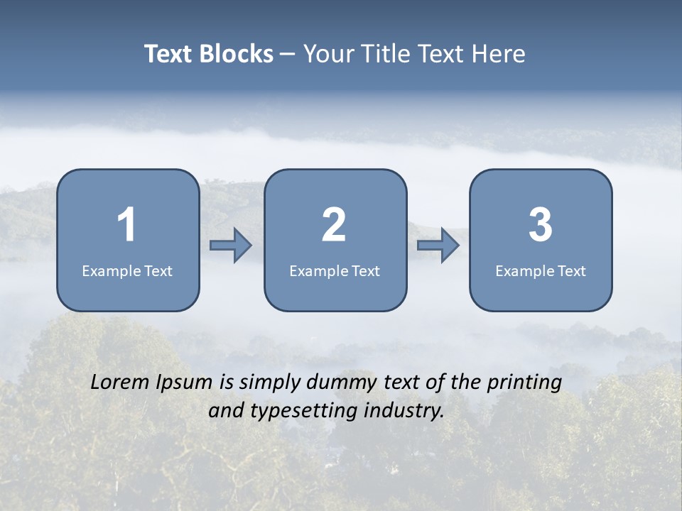 Clouds Valley Ojai Valley PowerPoint Template