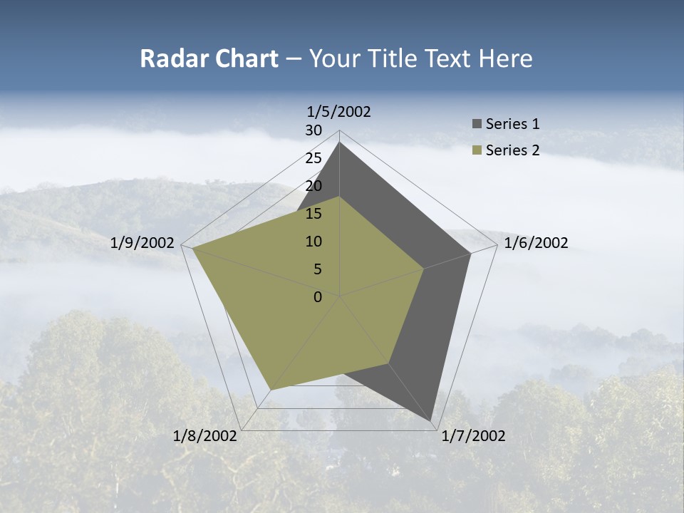 Clouds Valley Ojai Valley PowerPoint Template