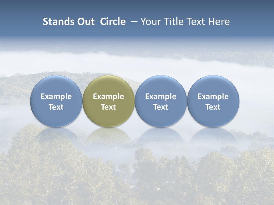 Clouds Valley Ojai Valley PowerPoint Template