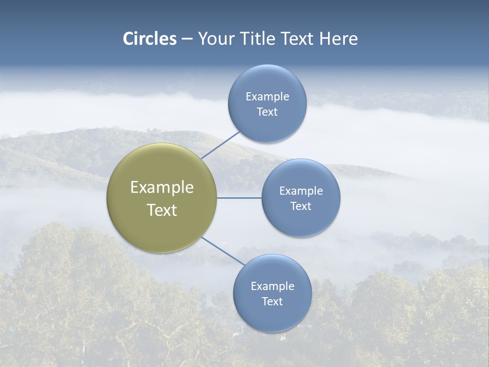 Clouds Valley Ojai Valley PowerPoint Template