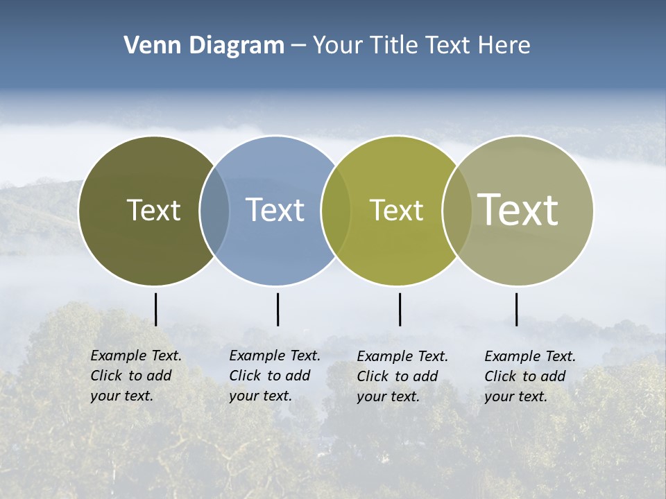 Clouds Valley Ojai Valley PowerPoint Template