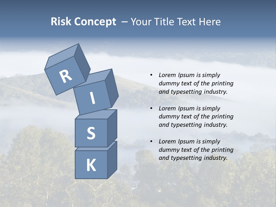 Clouds Valley Ojai Valley PowerPoint Template