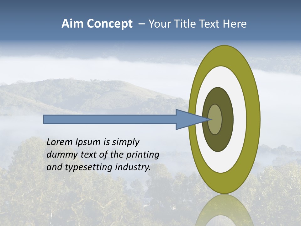 Clouds Valley Ojai Valley PowerPoint Template