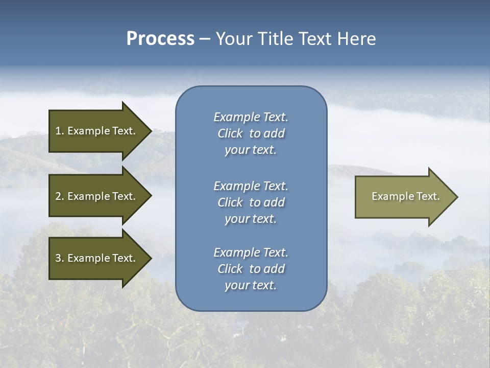 Clouds Valley Ojai Valley PowerPoint Template