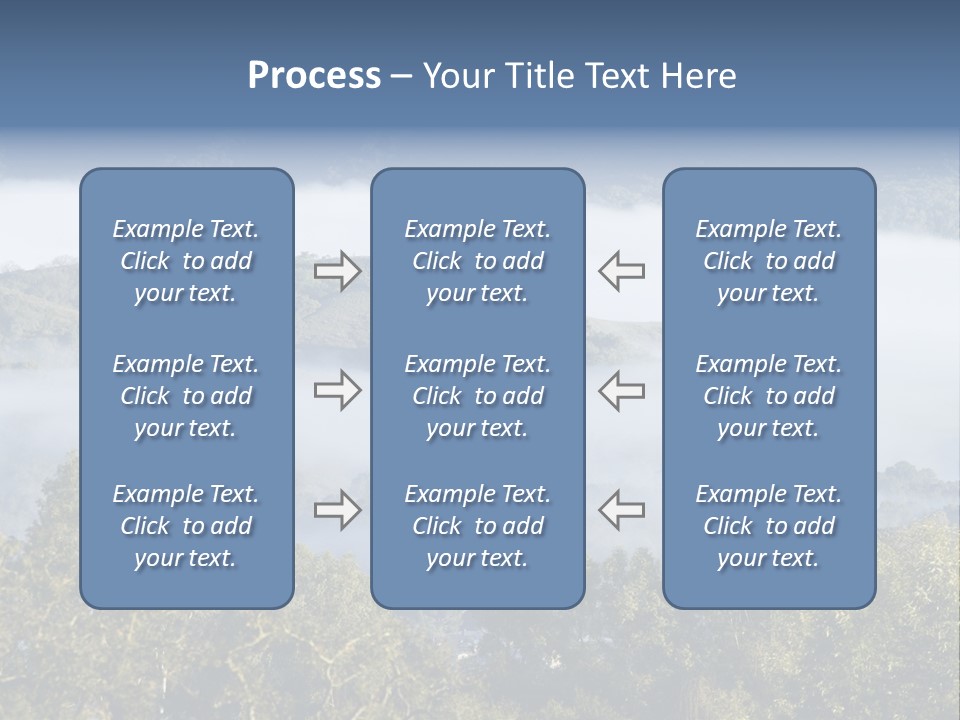 Clouds Valley Ojai Valley PowerPoint Template