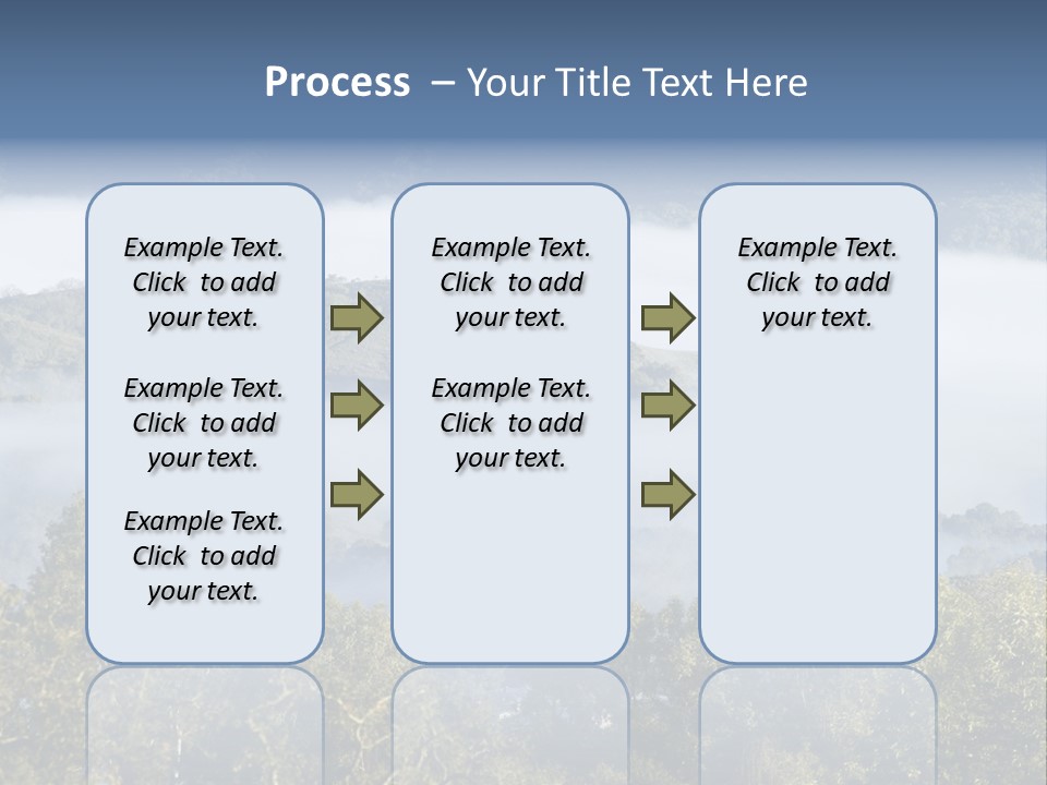 Clouds Valley Ojai Valley PowerPoint Template