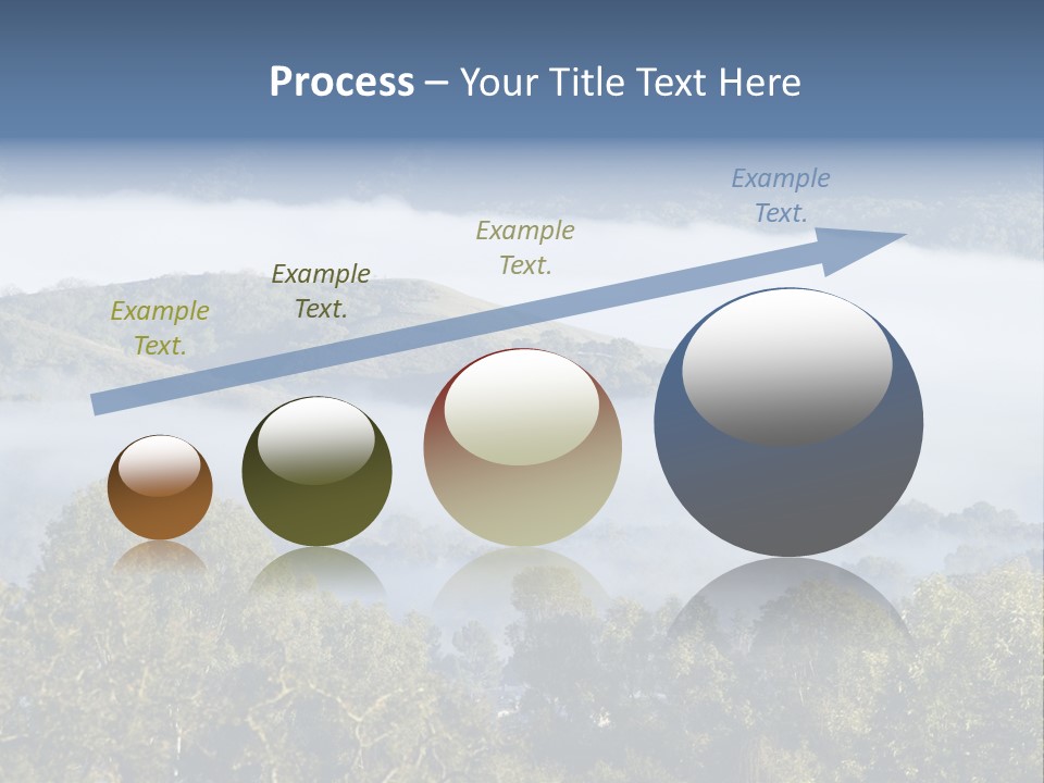 Clouds Valley Ojai Valley PowerPoint Template