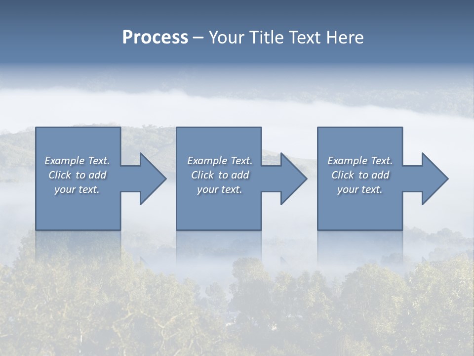 Clouds Valley Ojai Valley PowerPoint Template
