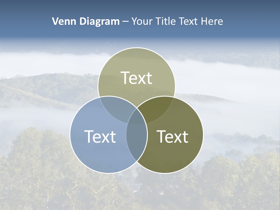Clouds Valley Ojai Valley PowerPoint Template