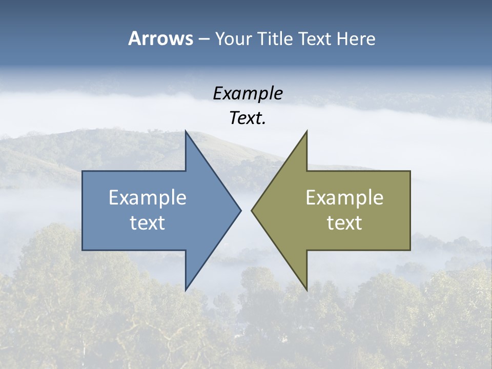 Clouds Valley Ojai Valley PowerPoint Template