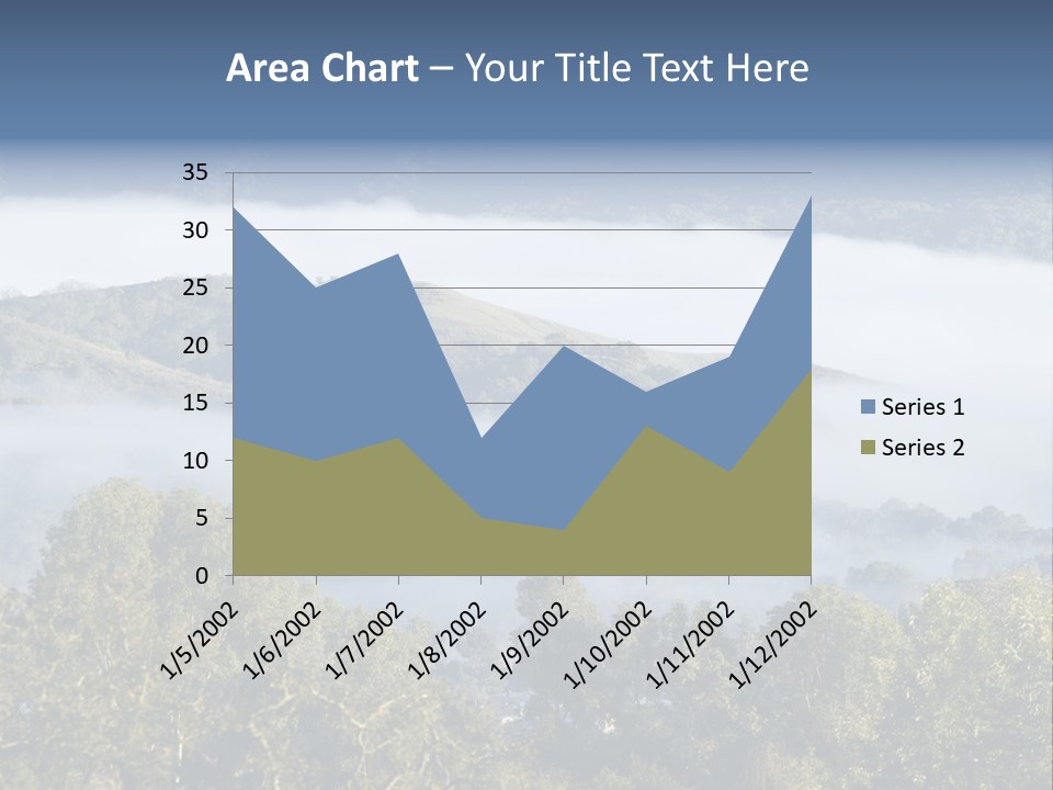 Clouds Valley Ojai Valley PowerPoint Template