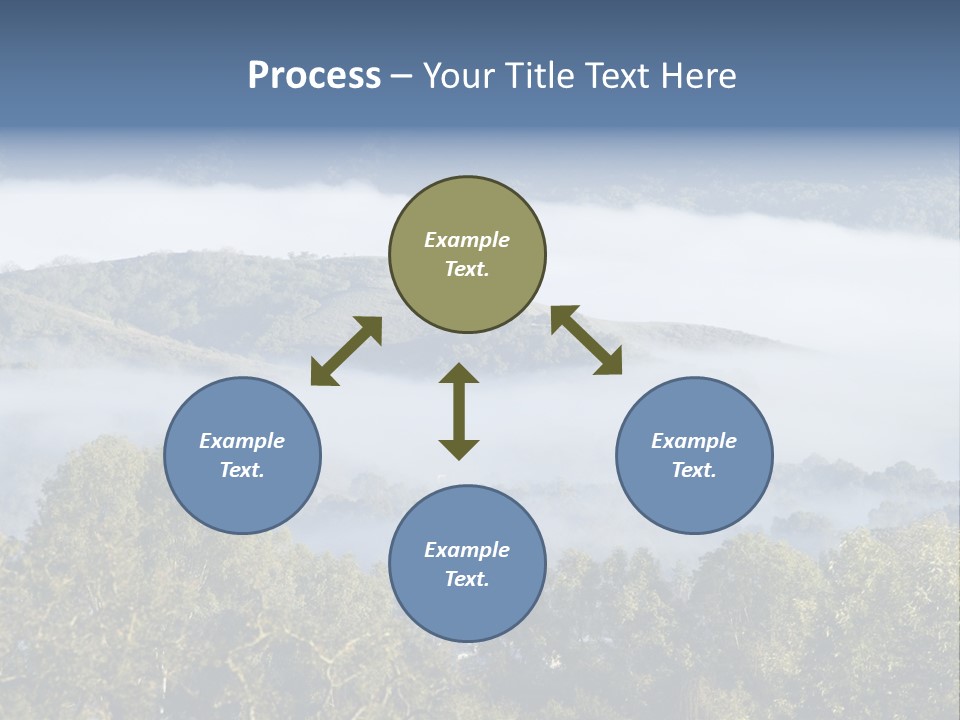 Clouds Valley Ojai Valley PowerPoint Template