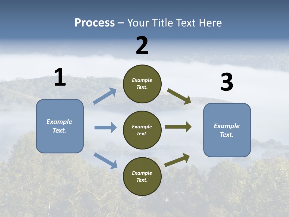Clouds Valley Ojai Valley PowerPoint Template