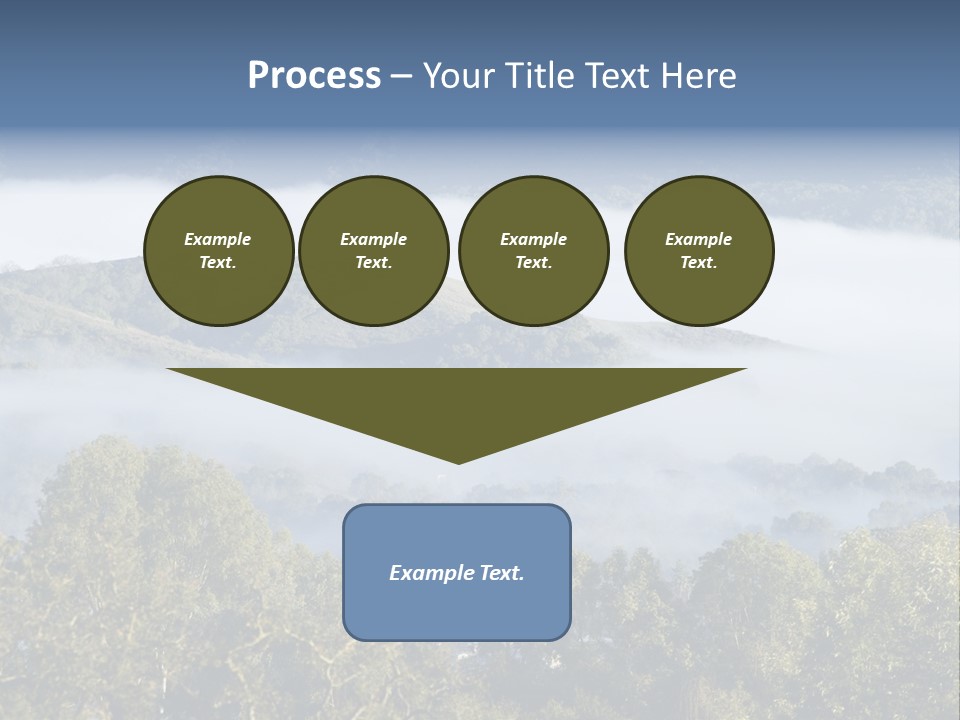 Clouds Valley Ojai Valley PowerPoint Template