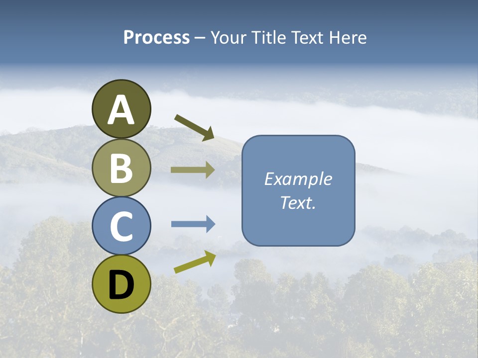 Clouds Valley Ojai Valley PowerPoint Template