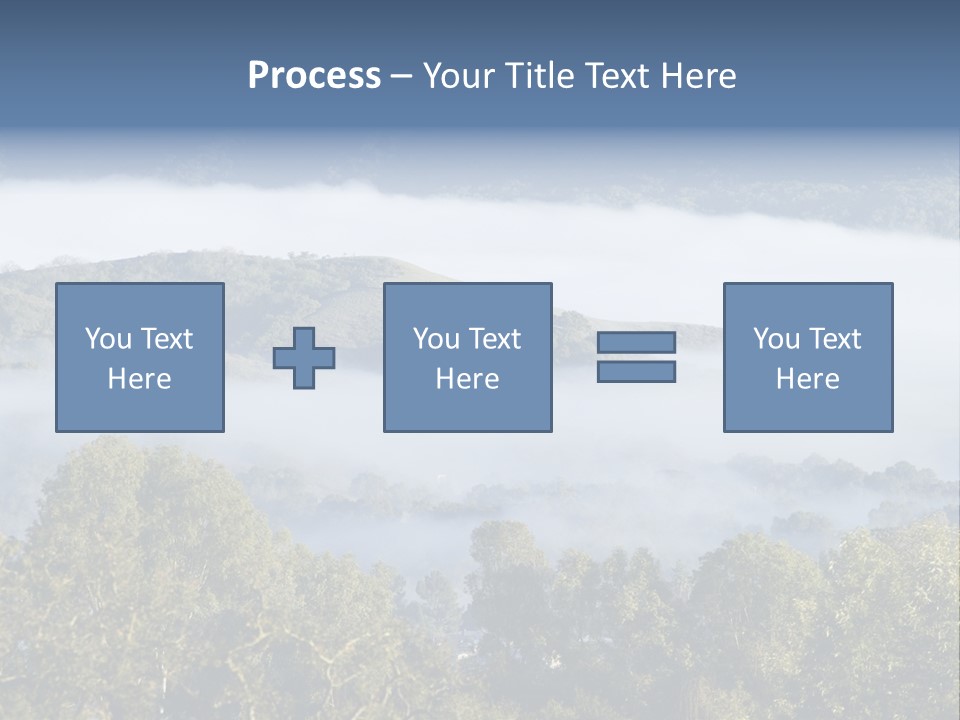 Clouds Valley Ojai Valley PowerPoint Template