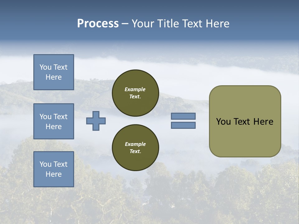 Clouds Valley Ojai Valley PowerPoint Template