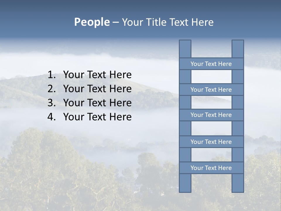 Clouds Valley Ojai Valley PowerPoint Template
