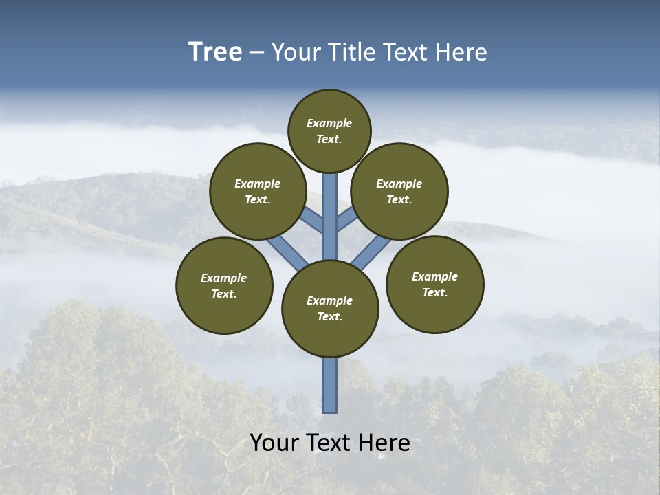 Clouds Valley Ojai Valley PowerPoint Template