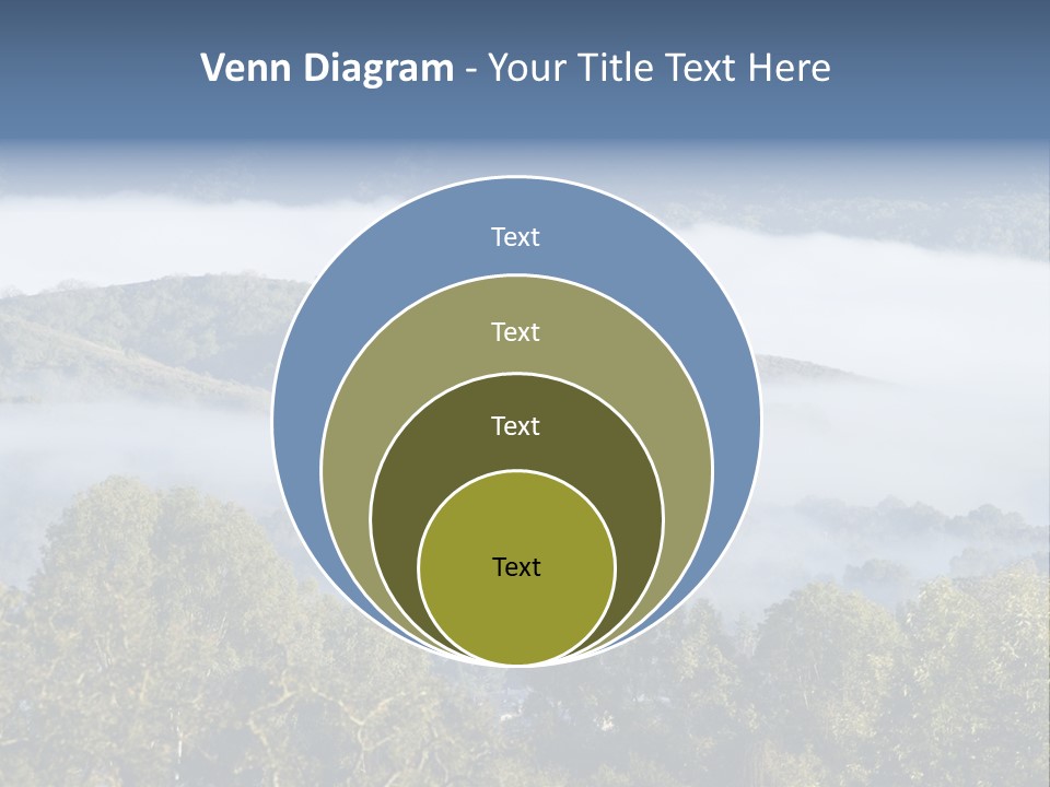 Clouds Valley Ojai Valley PowerPoint Template