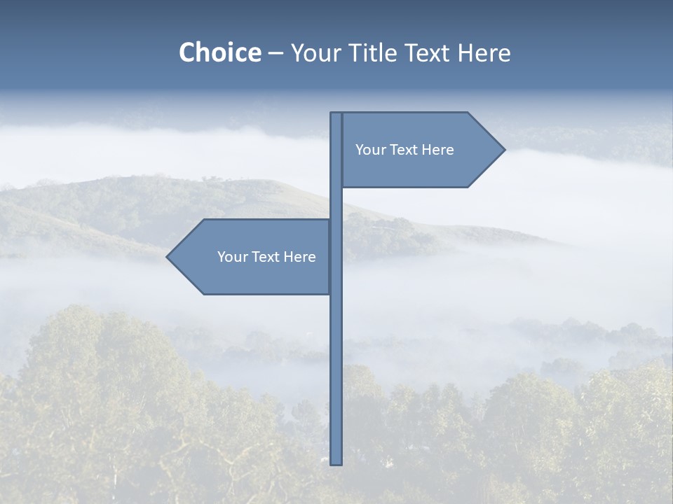 Clouds Valley Ojai Valley PowerPoint Template
