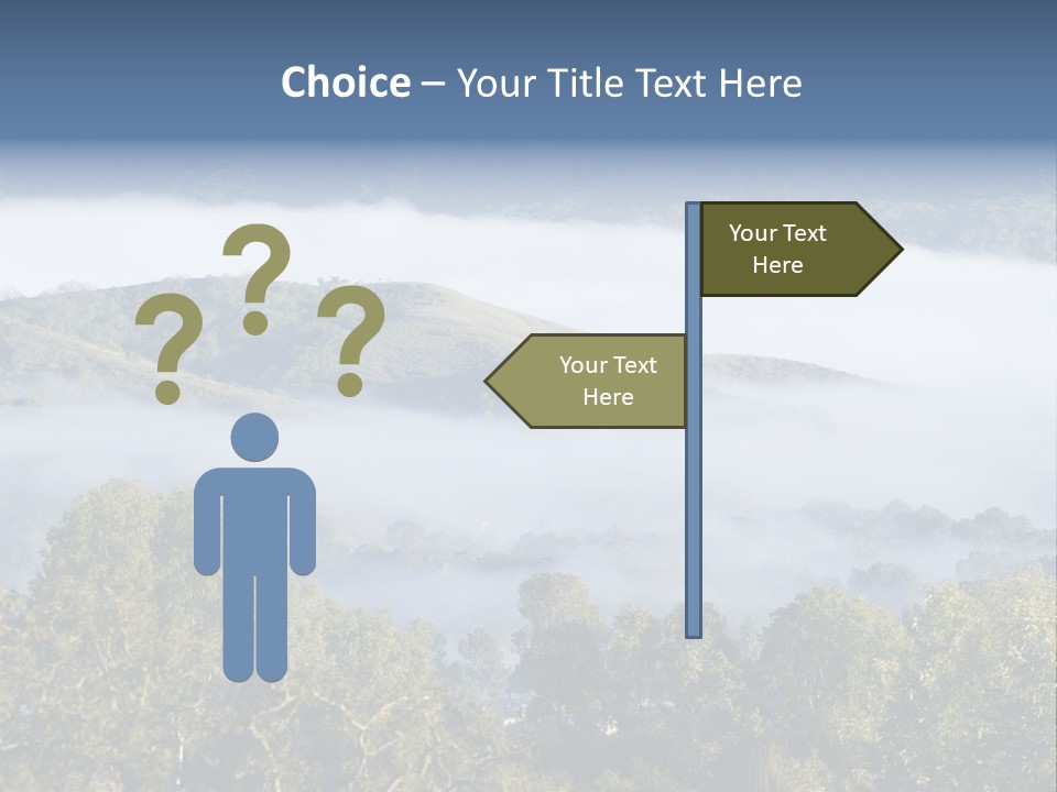Clouds Valley Ojai Valley PowerPoint Template