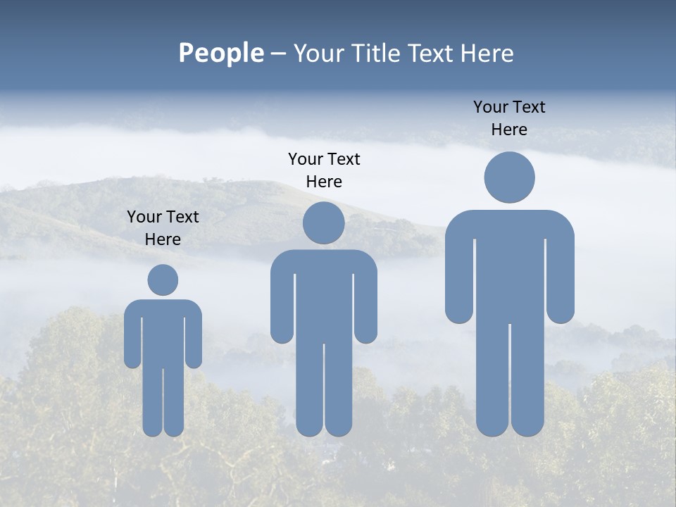 Clouds Valley Ojai Valley PowerPoint Template