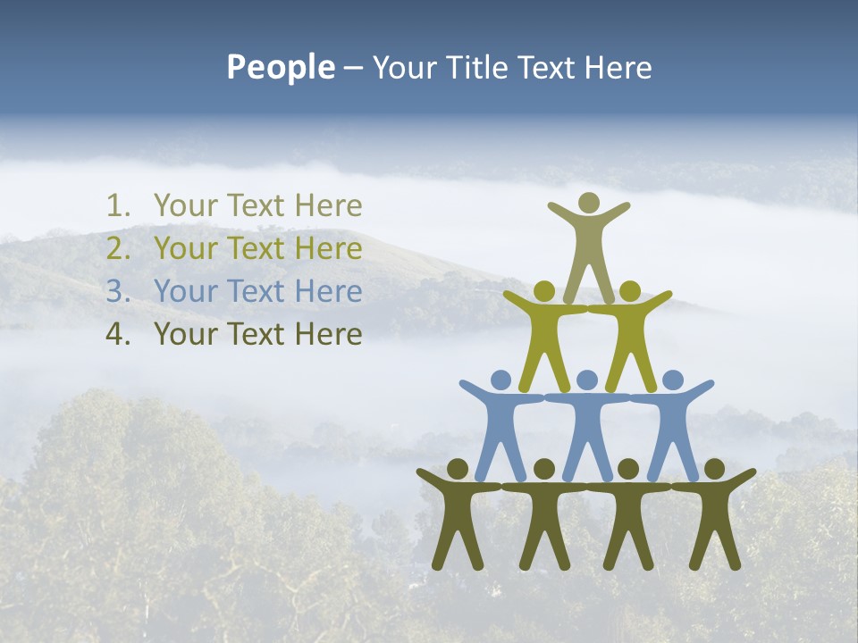 Clouds Valley Ojai Valley PowerPoint Template