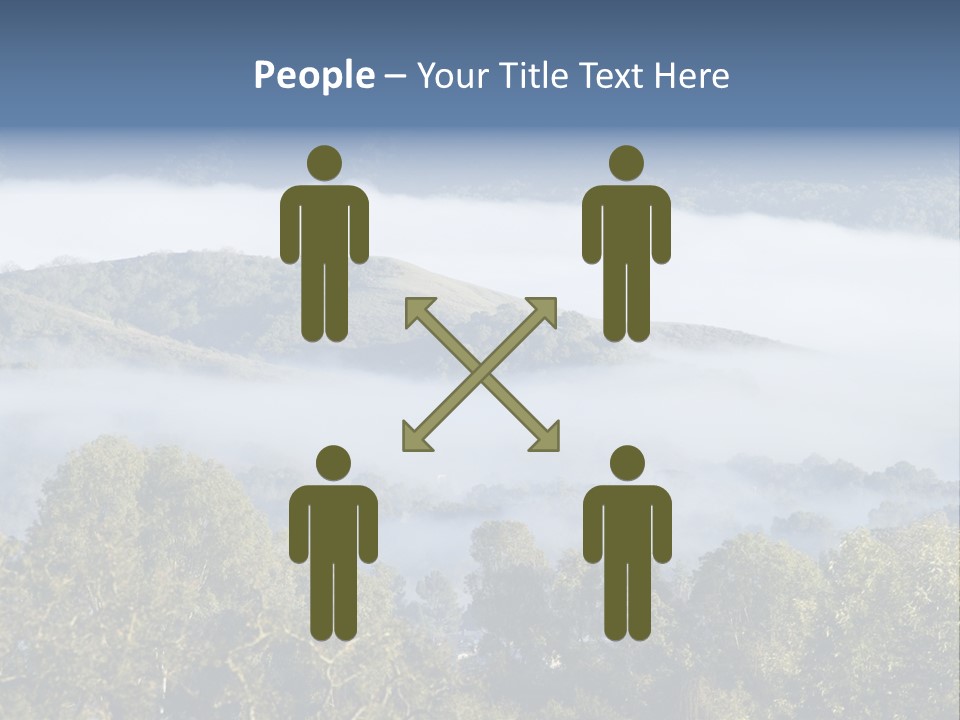 Clouds Valley Ojai Valley PowerPoint Template