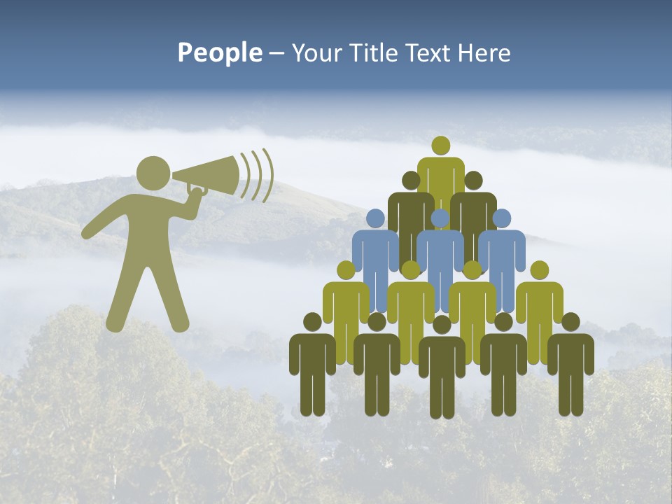 Clouds Valley Ojai Valley PowerPoint Template