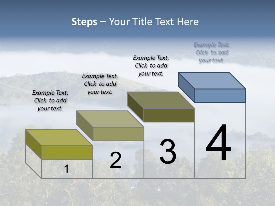 Clouds Valley Ojai Valley PowerPoint Template