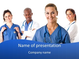 Health Clinic Nurse PowerPoint Template